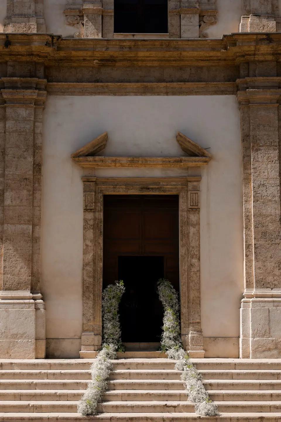 Facade of a church in Sicily.
